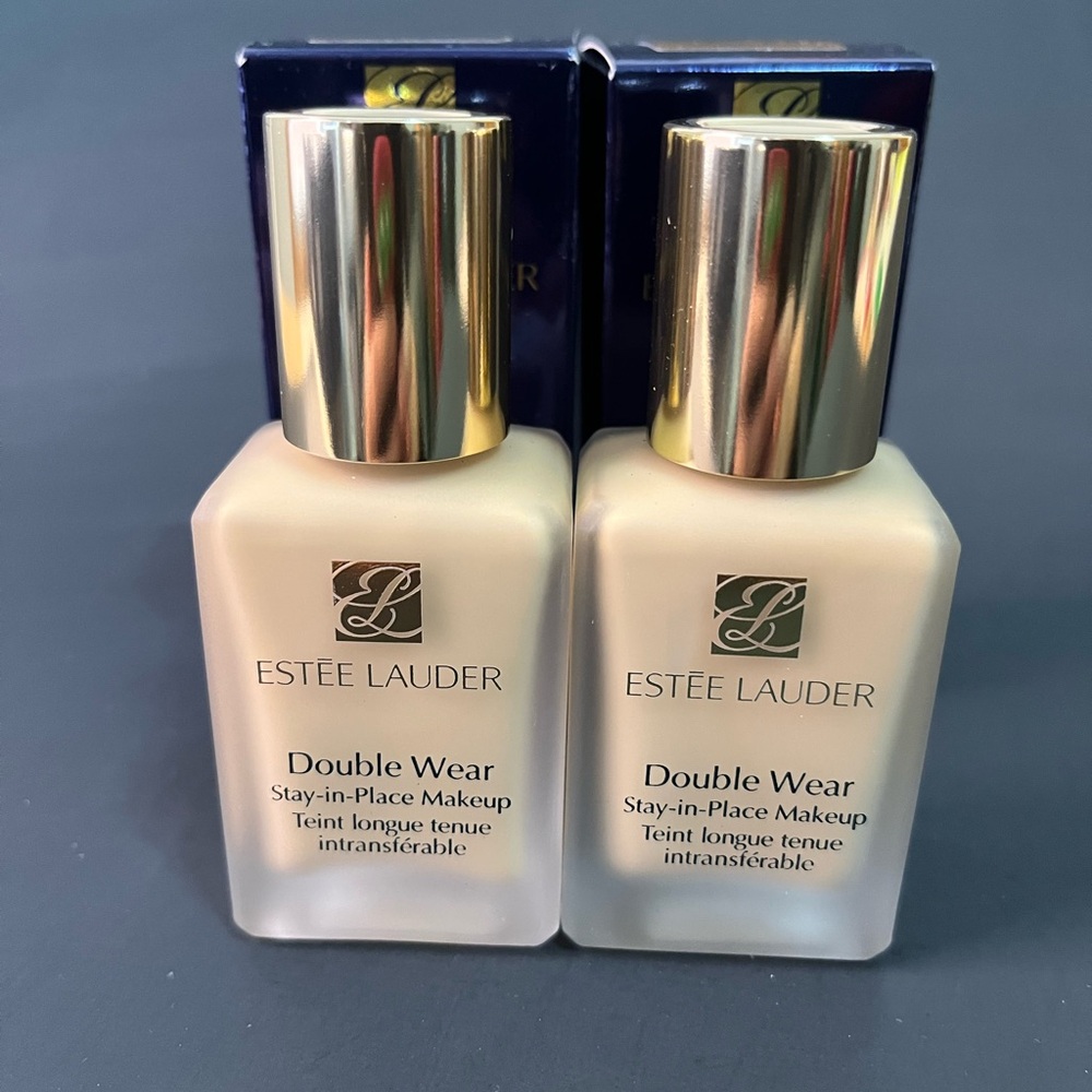 Estee Lauder Double Wear Stay-in-Place Foundation Makeup 1W2 Sand Lot Of 2